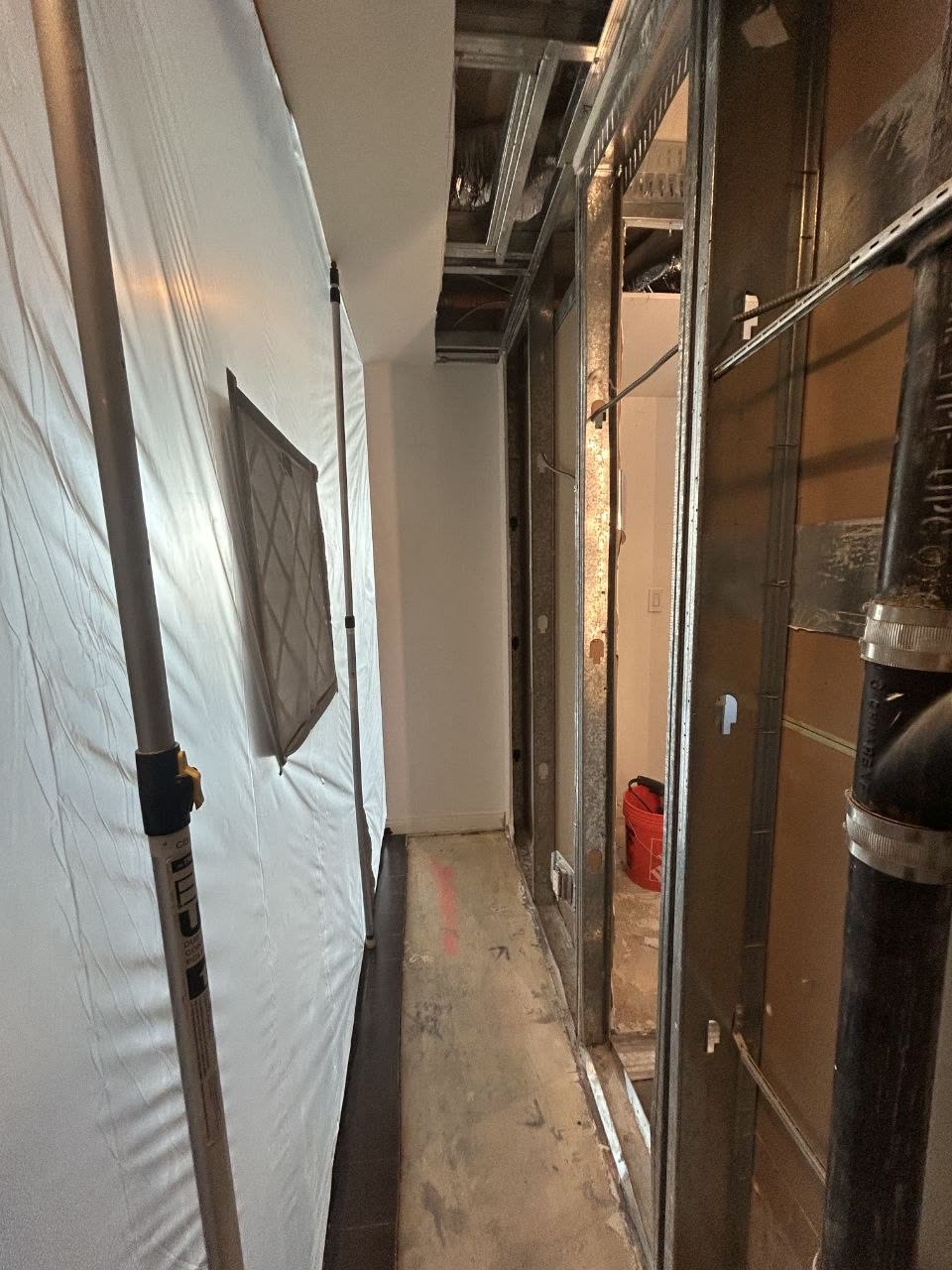Glass and door damage at a client property