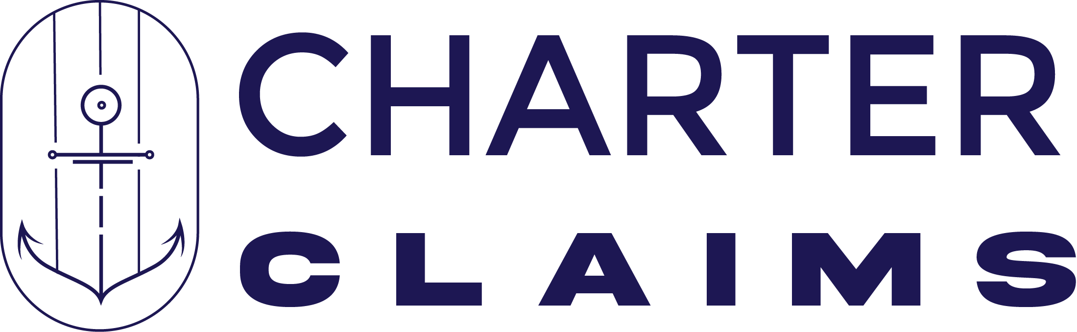 horizontal logo blue letters